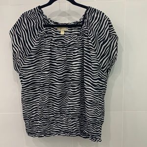 Michael Kors Zebra Print Top